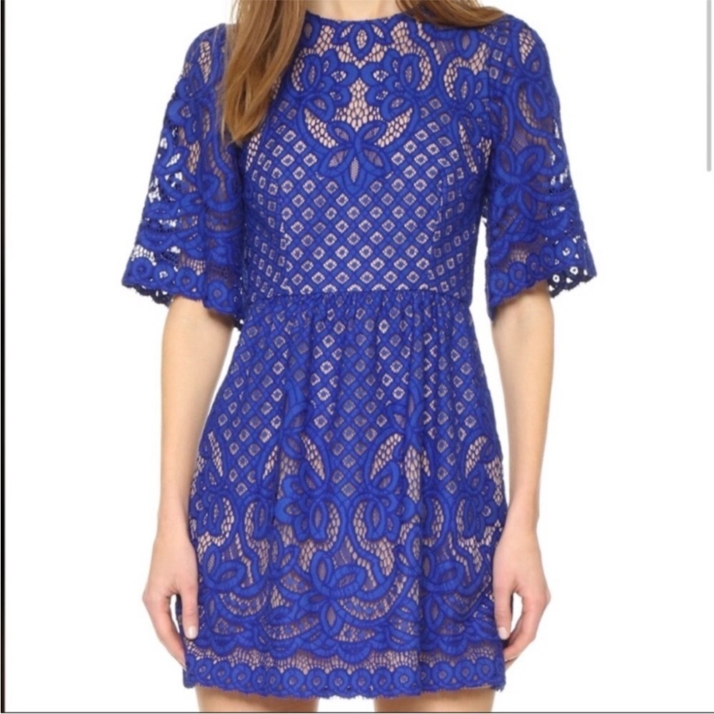 BCBG Jillyan Floral Lace Dress